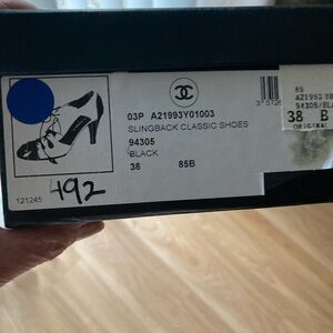 CHANEL Black Slingback Classic Heels